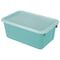 Storex Storage Bin, Teal, 2 PK 62412U06C - alternate 2